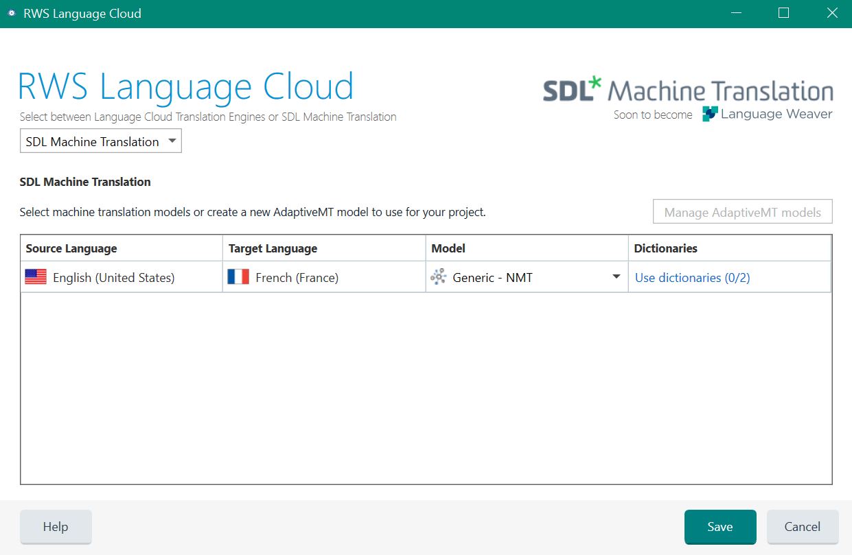 How to use the Language Cloud Machine Translation within Trados Studio ...