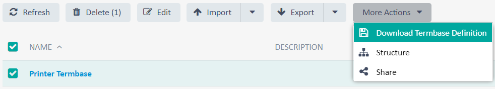 Download Termbase Definition