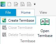 Create Termbase