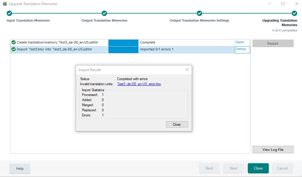 Error 'TagAnchorAlreadyUsed' when importing a TMX file into a 